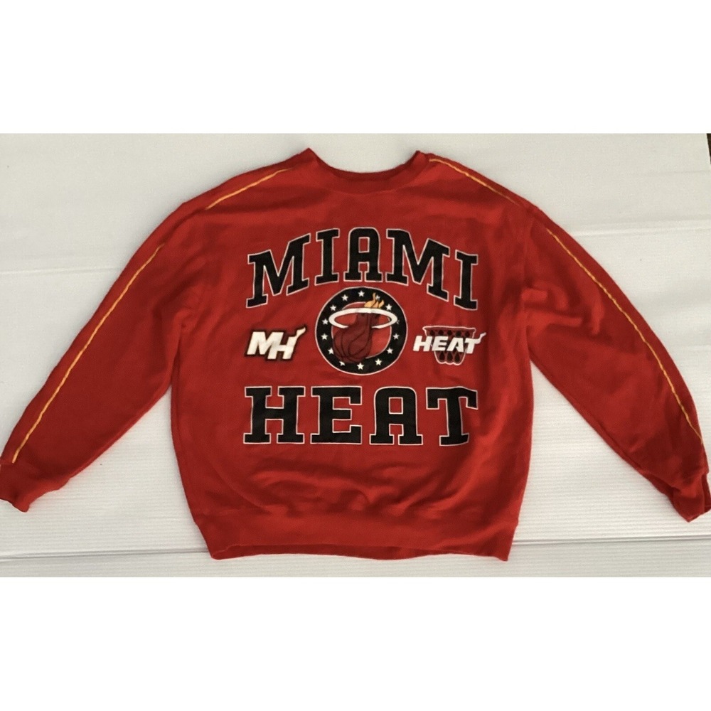 Miami Heat‎ NBA  L Red Graphic Pullover Sweatshirt